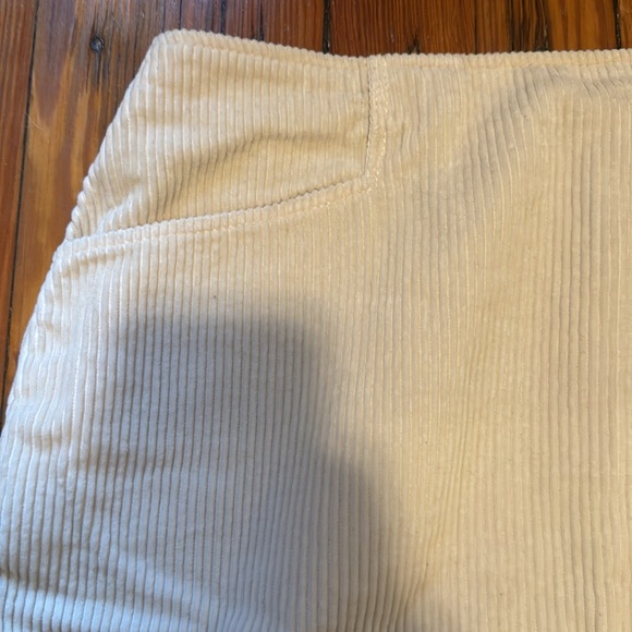 AG Corduroy Cream Mini Skirt - Picture 2 of 3